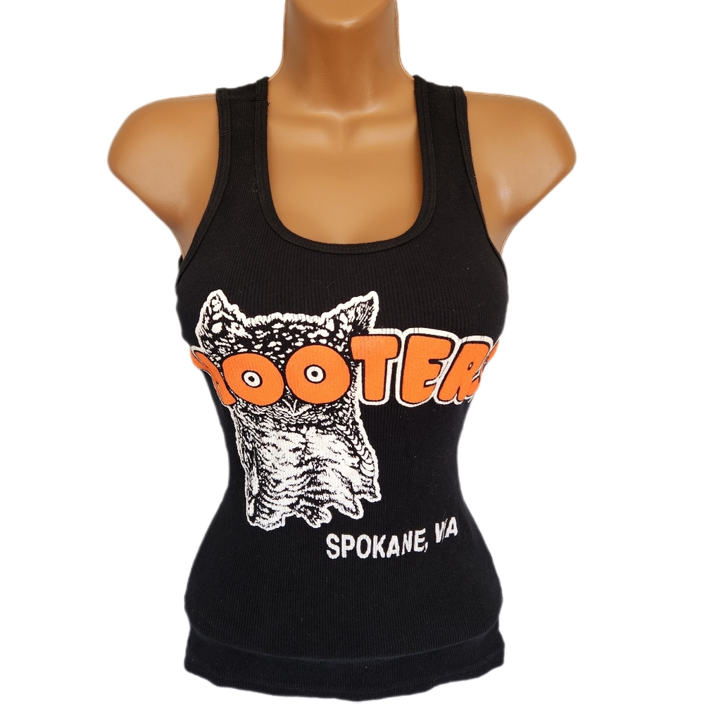 Black Hooters Spokane, WA Tank Top (Medium)